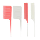 4Pcs Barber ABS Weaving Highlighting Foiling Hair Comb Styling Salon Tool