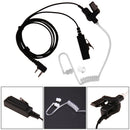 2 Pin Covert Acoustic Tube Earpiece Headset Mic for Baofeng Kenwood UV-5