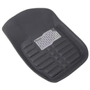 5Pcs/set universal grey car floor mats auto floor liner leather carpet mat B Ew