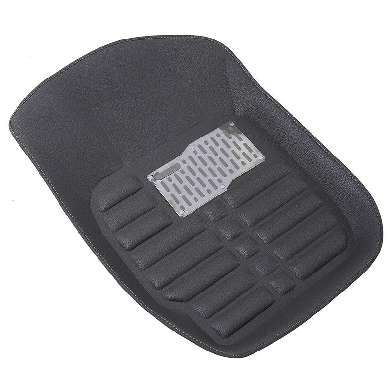 5Pcs/set universal grey car floor mats auto floor liner leather carpet mat B Ew