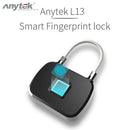 Anytek L13 Smart Fingerprint Lock Anti Theft Security Padlock Door Luggage Lock