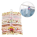 5x Anti-slip Hook Sponge Cotton Satin Padded Clothes Hangers Rack Dress Sui D3L2
