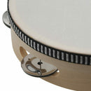 7 inch Musical Tambourine Tamborine Drum Round Percussion Gift for KTV Part E8W8