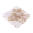 Beige Tap Top Window Curtains Tie-Up Roman Curtain Embroidery Voile 80x140cm