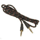 3.5mm AUX audio cable stereo cable audio jack black
