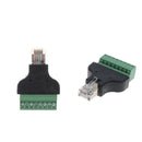 2x 2.0 4'' Compact 8P8C RJ45 Ethernet To Female  Block Splitter Adapter