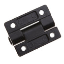 45x34mm 4 Countersunk Holes Adjustable Torque Position Control Hinge Alloy Black