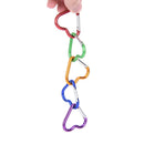 Aluminum Alloy Heart-shaped Camping Carabiner Clip Keychain Climbing Key Chain U