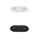 2 Pieces Universal Dual Wireless Charger 5W Ultra-Thin Qi Charging Pad Fast