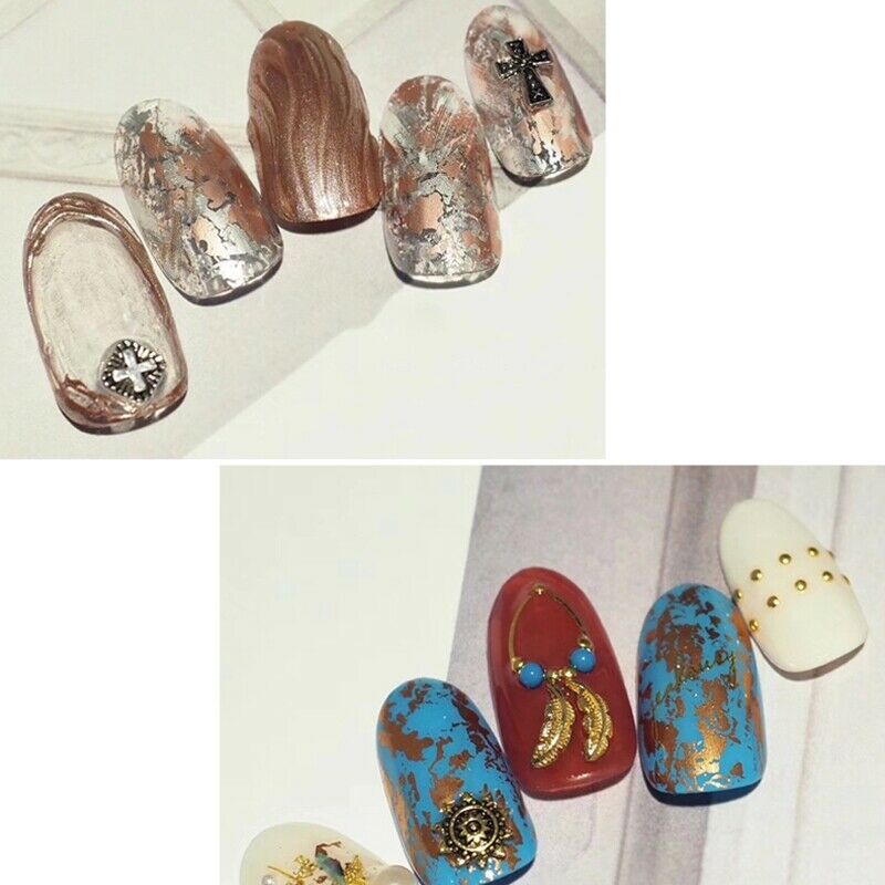 7Pcs Matte Star Color Designs Nail Art Foils Stickers Diy Transfer Foils Fu B2U2