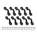 10 Pieces New Nylon Marine Deck Sheet Eye Lacing Strap Saddle Clip 34 X 10mm