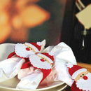 4* Non-woven Fabrics Napkin Rings Serviette Buckle Dinner Christmas Home Ho Y4K3