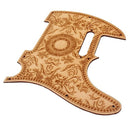 Maple Wood Guitar Pickguard Scratch Plate Guard Protector With Flower Patte