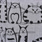 1pc Cat Shopping Tote Bag Big Canvas Handbag Shoulder Crossbody Bag Portable  Kw