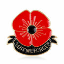 Red Poppy Flower Brooch Pin Broach Lapel Enamel Remembrance Badge Banquet Gift !