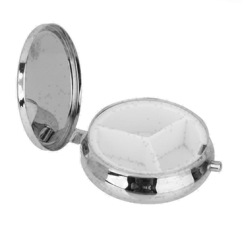 Portable Metal Medicine Organizer Pill Box Makeup Storage Pill Container Ca G9M5