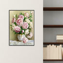 5D DIY Full Drill Diamond Painting Flowers Vase Cross Stitch Embroidery Kit