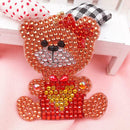 4pcs DIY Full Drill Special Shaped Diamond Painting Xmas Animal Key Rings