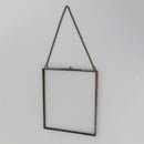 2 Sided Hanging Glass Display Frame for Photo Picture Specimen 14x16cm
