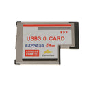 54mm Express Card ExpressCard to 2 Port USB 3.0 HUB Internal Adapter for Laptop