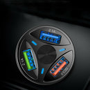1x 3 Port USB Car Charger Adapter LED Display QC3.0 Fast Charging Accessories
