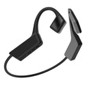 Bone Conduction Headphone with Mic 145mah for Cycling Driving Gym Black