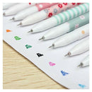 10PCS Cute Little Korean Stationery Watercolor Pen Gel Pens Set Color Kande