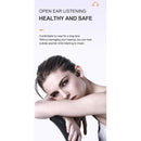 Bluetooth Open Ear Bone Conduction Headphones Earbuds Sports with Microphone