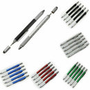5 Pcs Multi-Tool 6 In 1 Ballpoint Pen With Ruler, Level Gauge, Ballpoint Pe D5B6
