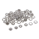 20 Sets Open Ring Prong Snaps Fasteners Cloth Buttons Baby Dummy Clip 12.5mm