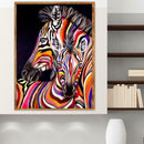 5D DIY Full Drill Diamond Painting Cross Stitch Embroidery Mosaic (Zebra01)