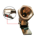 Straight Brass Car Tire Inflator Valve Stem Connector Air Chuck Lock On Clip JR
