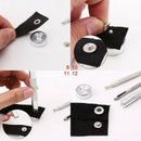 30pcs 15mm metal push button + tool set for leather goods leather