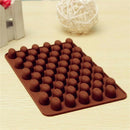 55 Mini Coffee Beans Silicone Cake Mold Jelly Candy Craft Ice Cube Tray Mould