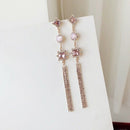 Fashion Geometric Women'S Hanging Earrings Colorful Rhinestone Jewelry Eleg
