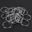 25 Pcs Metal 1.2" Loose Leaf Rings Binder Keyrings for Scrapbooking Book