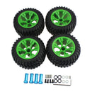 4PCS High Grip Tire & Hub Extension Adapter for WLtoys 144001 124019 RC Car