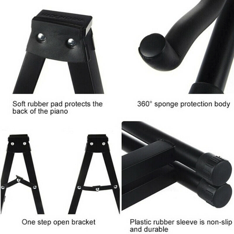 Metal Folding Guitar Stand Electric Music Acoustic Free Standing A Frame Stan Gw