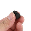 12 Pcs Plastic 12mm Pipe End Blanking Caps Bung Tube Insert Plug Round Blac
