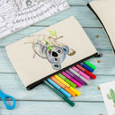 12 Pack Canvas Zipper Bags, Blank DIY Craft Pouches for Travel Cosmetic Mak H3A1