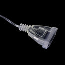 EU Plug Extender Transparent Wire for Christmas LED String light Garden Decor BX