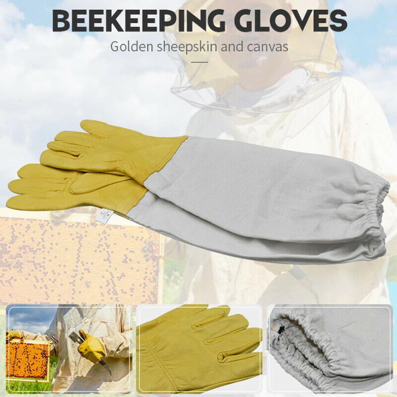 Beekeeping Protective Gloves Long Sleeves Beekeeper Vented Professional beeh Gw