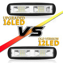 2X Led Work Lights 6 Inch 96W 12V Driving Strip Spot&Flood Light Bar Suv Of