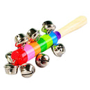 3 Christmas Hand Jingle Bells Hand Sleigh Bells Rainbow Shake Bells Ring Musical