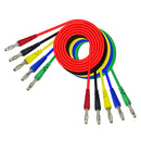 5Pcs 4mm Banana Plug Male to Male Test Cable Testing Line Set for Multimeter