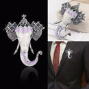 Fashion Wedding Bridal Crystal Enamel Animal Elephant Brooch Pin Jewelry Gifts