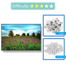 1000 Pieces DIY Paper Jigsaw Puzzle Sea of Flowers Assembling Picture Toys