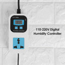 110-220V Digital Humidity Controller Moisture Control Switch Socket (EU) A