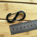 5x 8 Shape Buckle Double Gated Carabiner Key Ring Clip Hook Snap Outdoor Hi K8T3