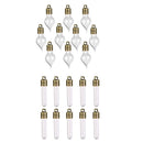 20pcs TUBE and Waterdrop VIALS Mini Bottles Perfume EMPTY Bottle Pendant